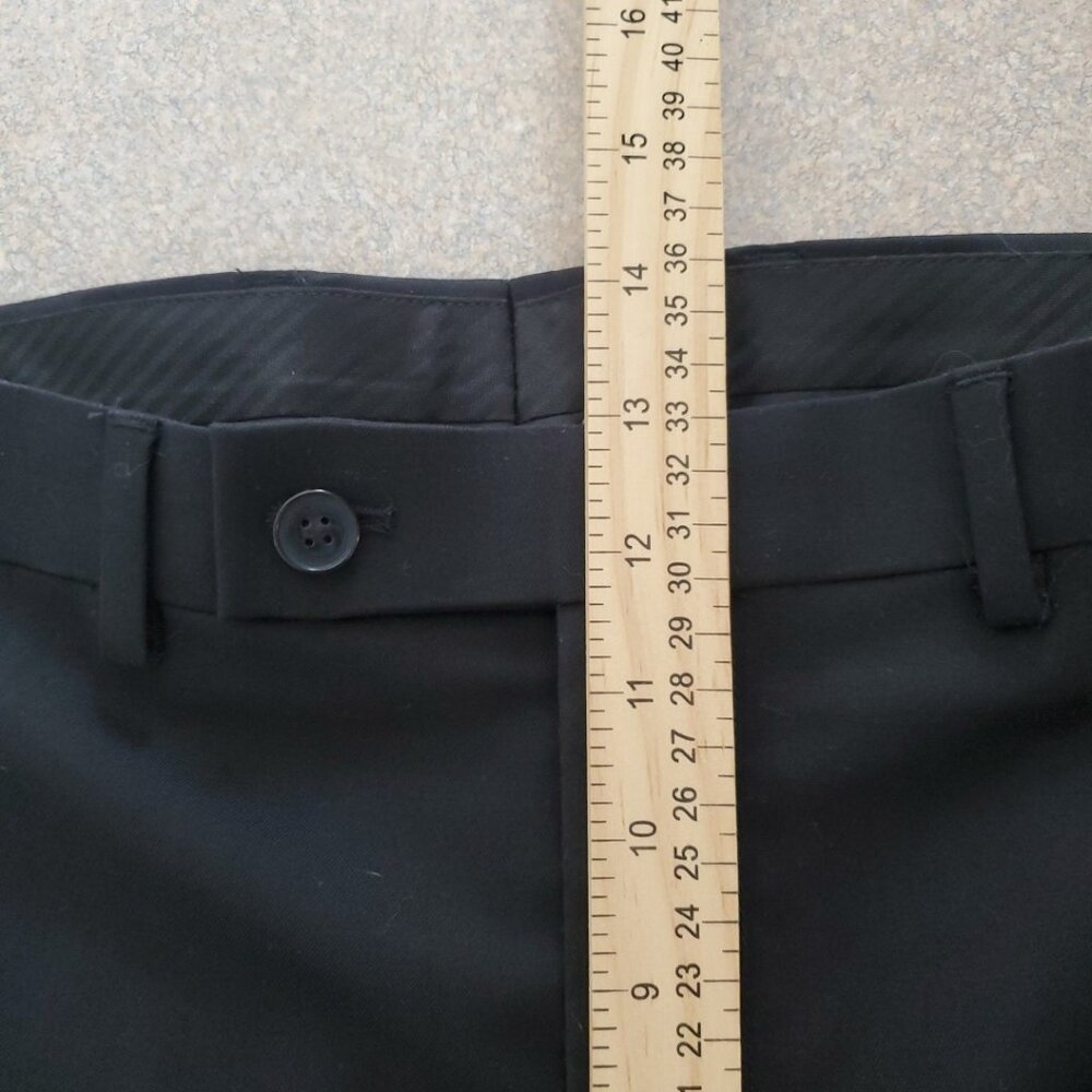 Calvin Klein Mens Black Slim-Fit Performance Dress Pants Size 36W 32L - Picture 9 of 11